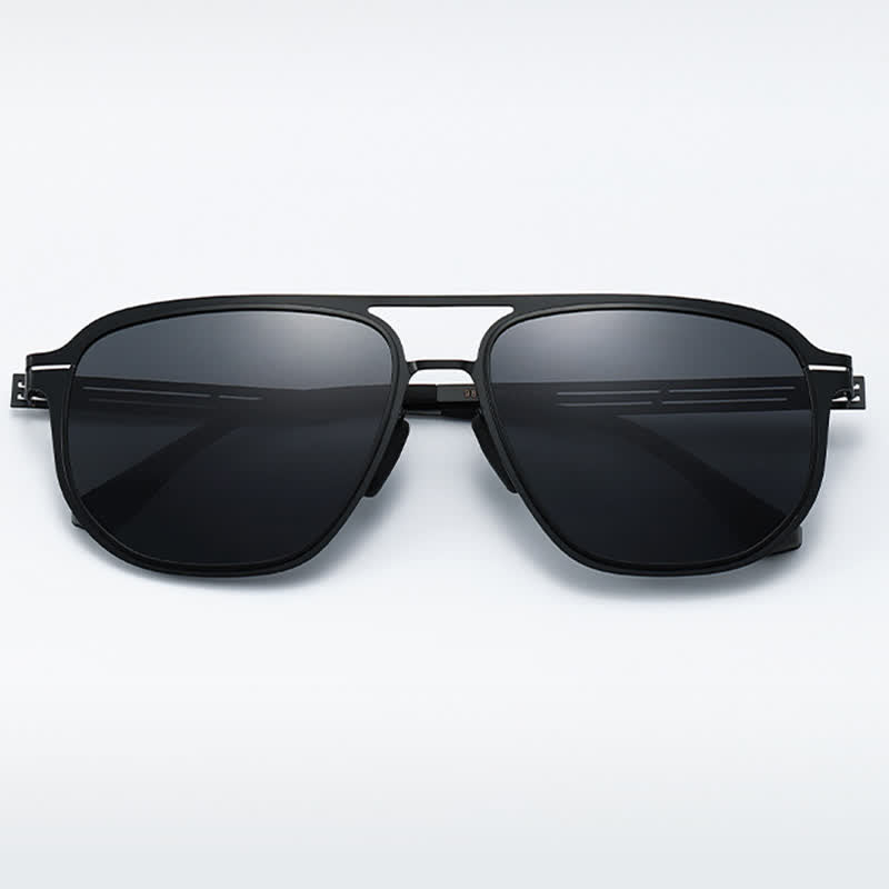 Double Bridges Polarized Lightweight Aviator Sunglasses for Driving