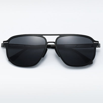 Double Bridges Polarized Lightweight Aviator Sunglasses for Driving