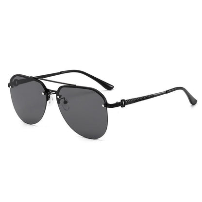 Aviator Frame Double Bridges Driving Sunglasses