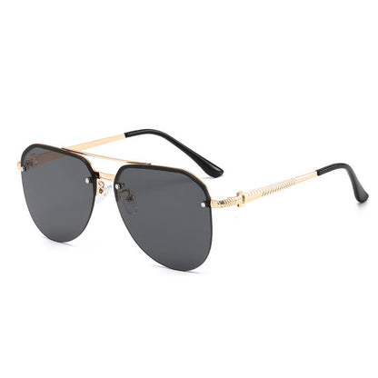 Aviator Frame Double Bridges Driving Sunglasses