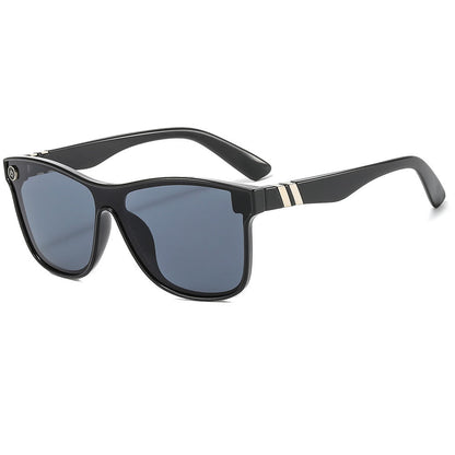 Women's Streamlined Sunglasses, Summer Personality Coating Gradient Reflective Oversized Sunglasses