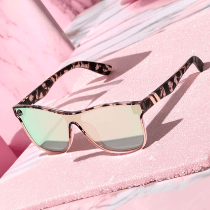 Women's Streamlined Sunglasses, Summer Personality Coating Gradient Reflective Oversized Sunglasses