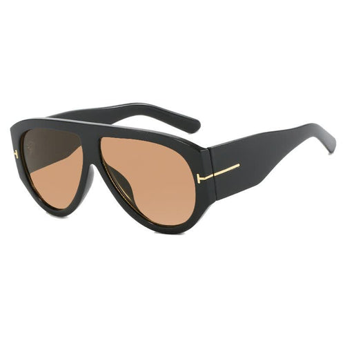 'T' Design Toad Frame Aviator Sunglasses