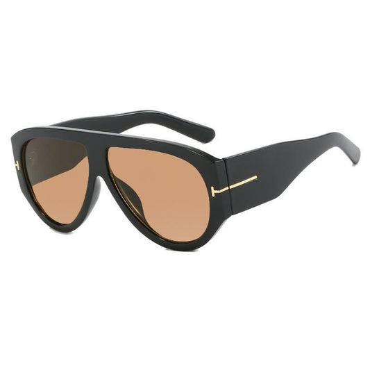 'T' Design Toad Frame Aviator Sunglasses