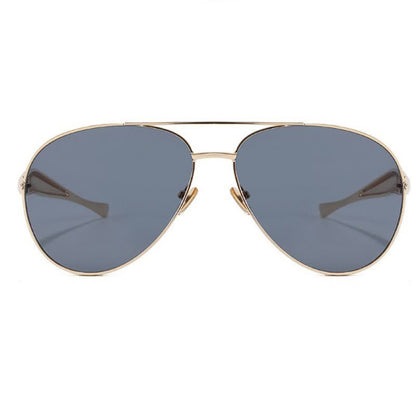 Vintage Double Bridges Aviator Frame Sunglasses