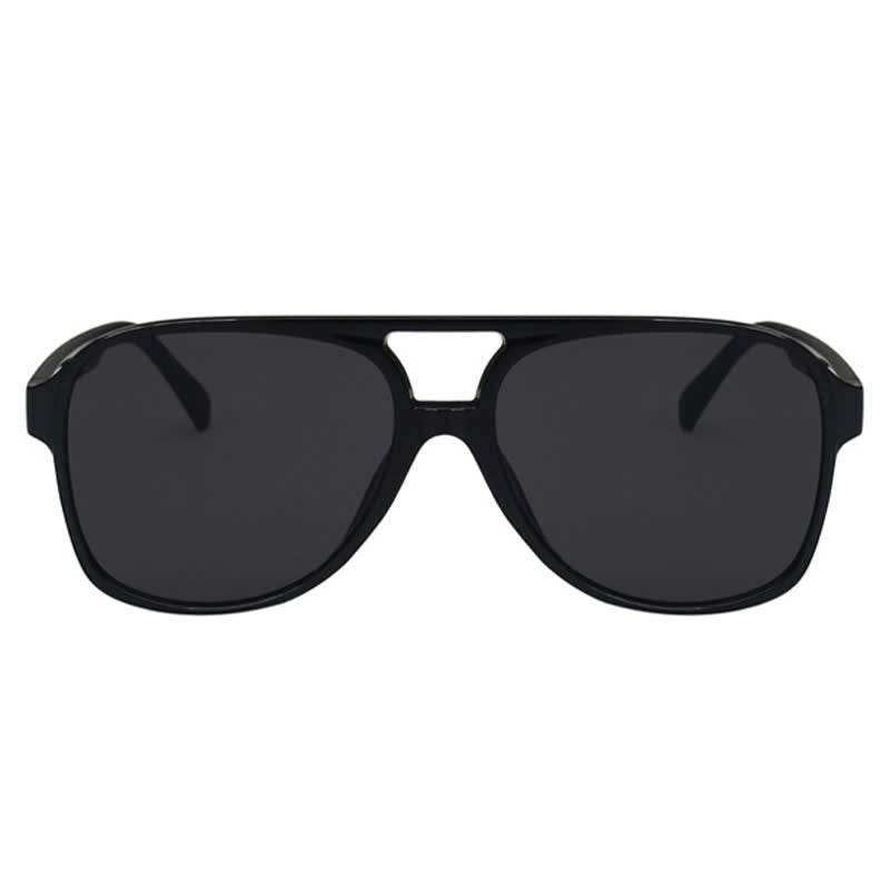Double Bridges Fashion Aviator Sunglasses