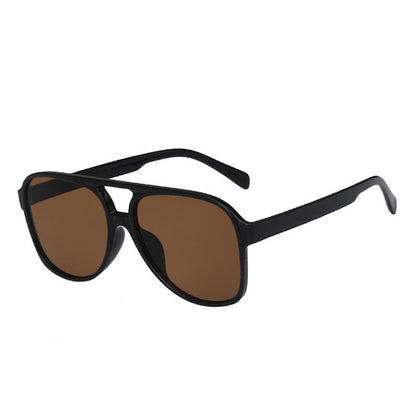Double Bridges Fashion Aviator Sunglasses