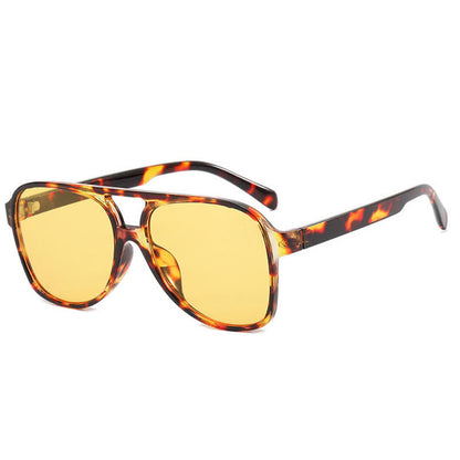 Double Bridges Fashion Aviator Sunglasses