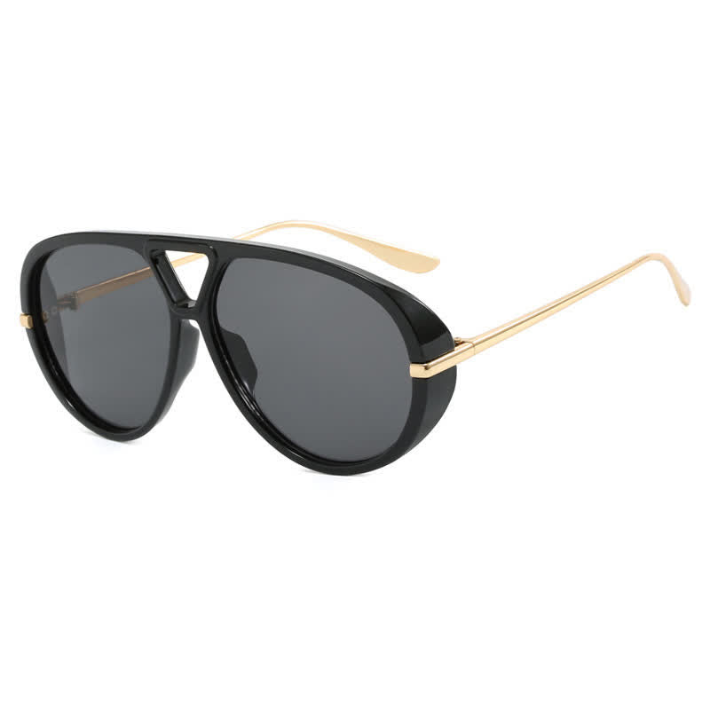 Fashion Double Bridges Aviator Sunglasses