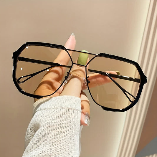 Unisex Double Bridges Aviator Sunglasses