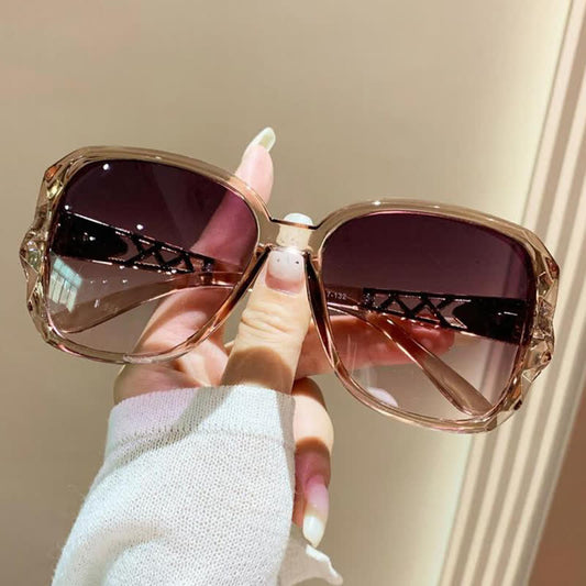 Square Frame Oversized Polarized Driving Sunglasses