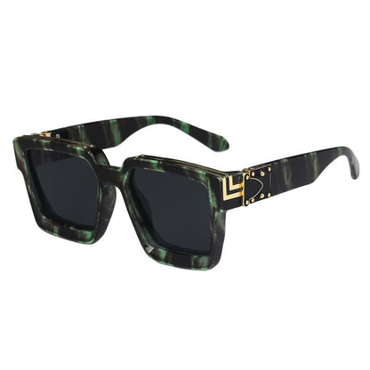Square Frames Hipster Oversized Sunglasses