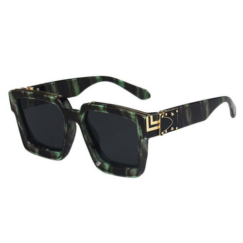 Square Frames Hipster Oversized Sunglasses