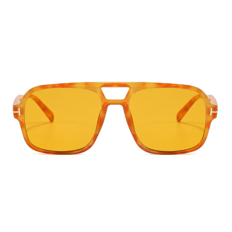 Double Bridges Retro-Vintage Aviator Sunglasses