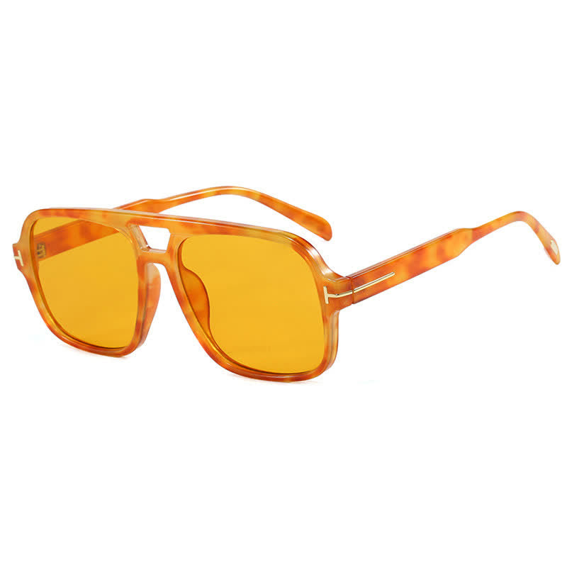 Double Bridges Retro-Vintage Aviator Sunglasses