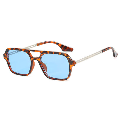 Double Bridges Retro Aviator Sunglasses