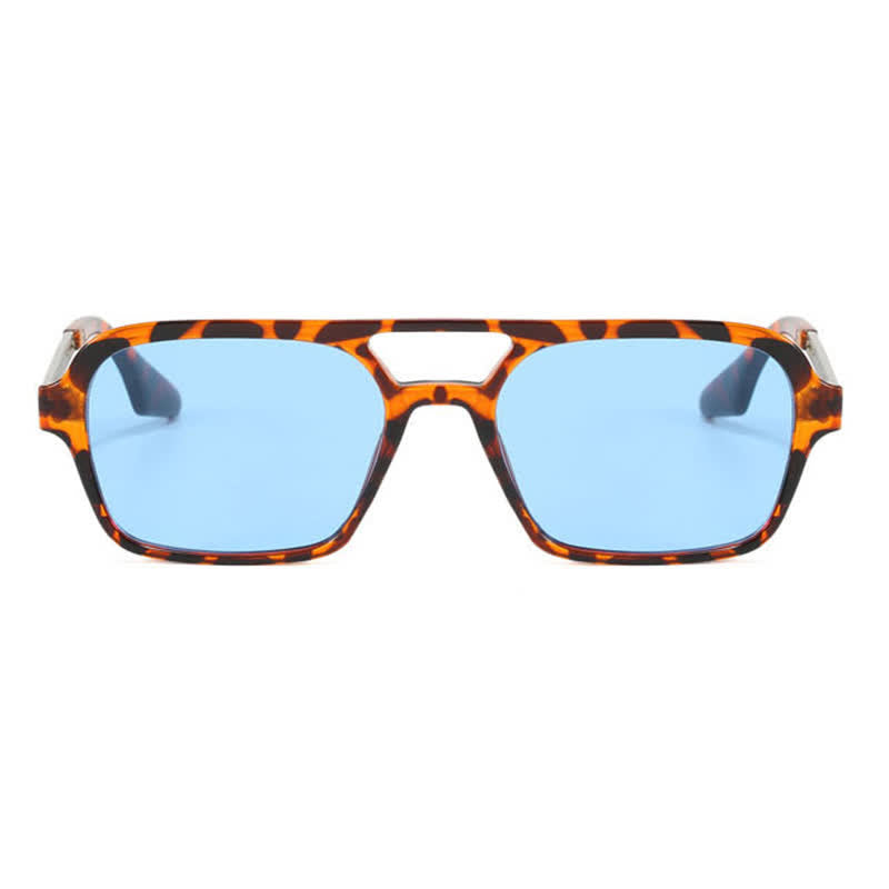 Double Bridges Retro Aviator Sunglasses