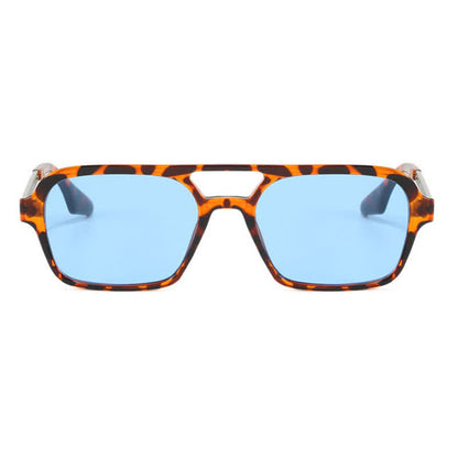 Double Bridges Retro Aviator Sunglasses