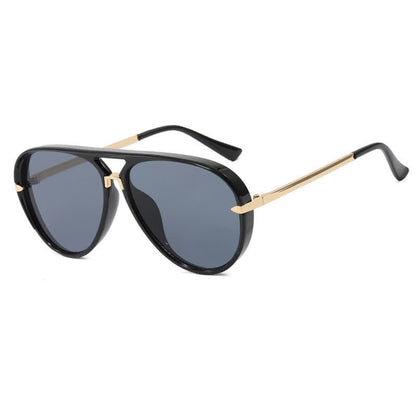 Double Bridges Fashion Aviator Sunglasses