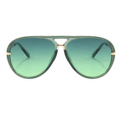Double Bridges Fashion Aviator Sunglasses