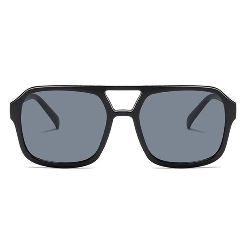 Double Bridges Square Frames Retro-Vintage Sunglasses