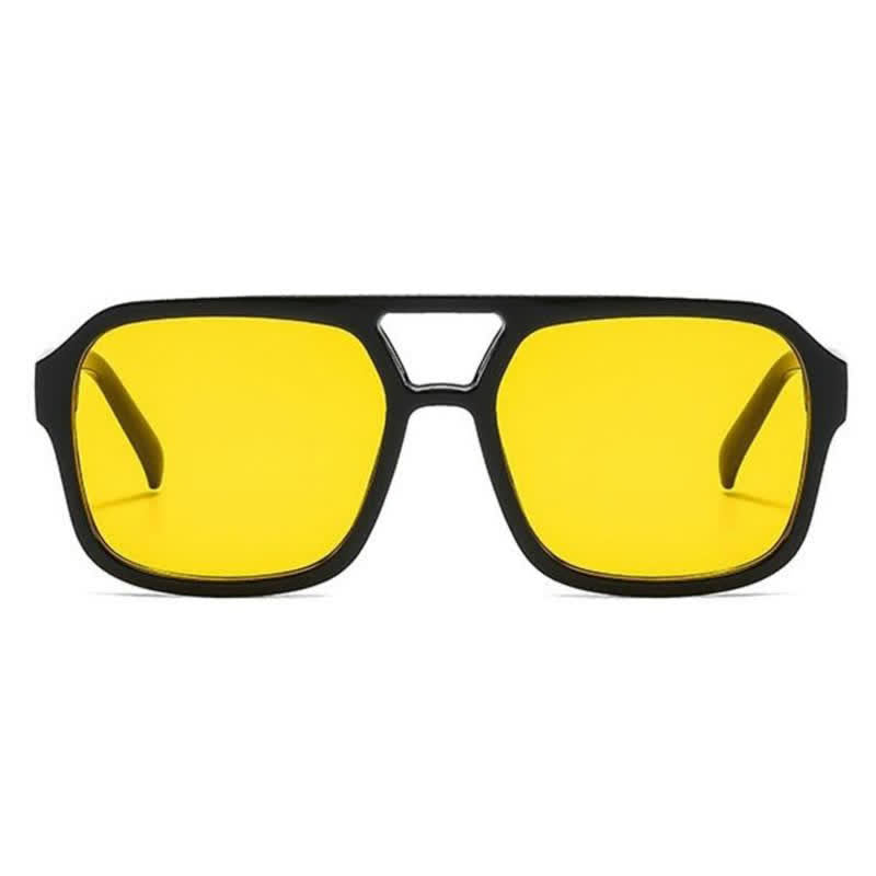 Double Bridges Square Frames Retro-Vintage Sunglasses