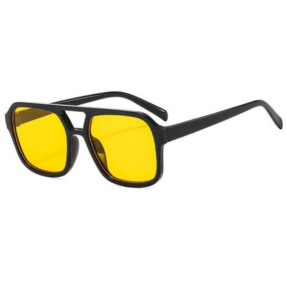 Double Bridges Square Frames Retro-Vintage Sunglasses