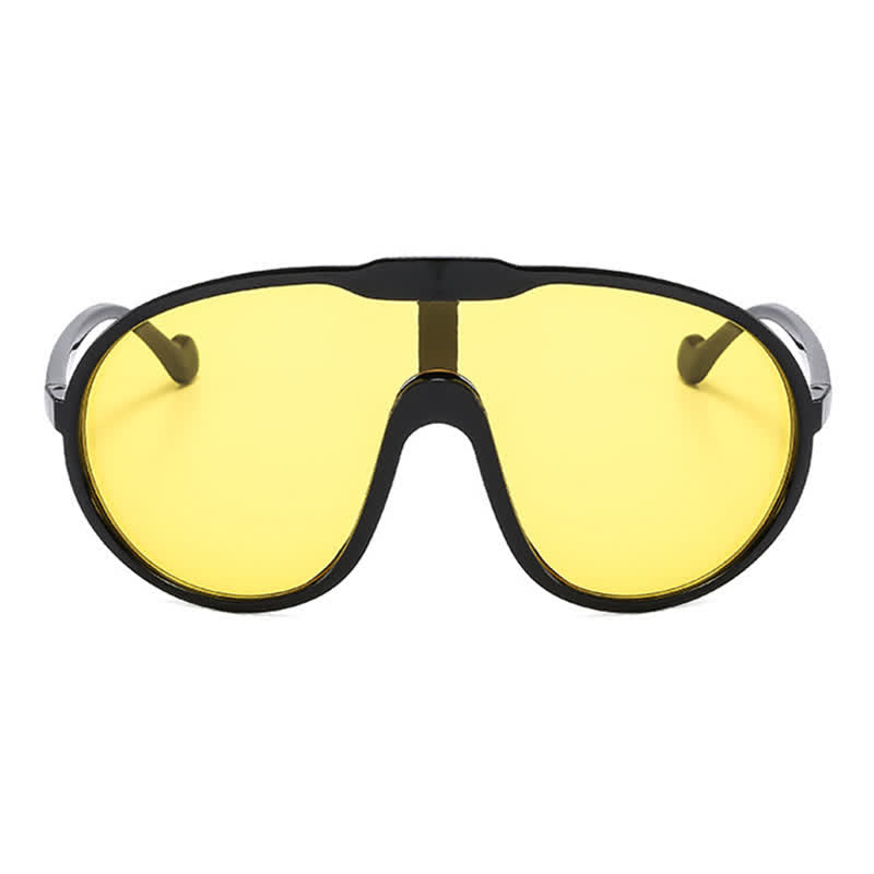 One Piece Oversized Aviator Sunglasses