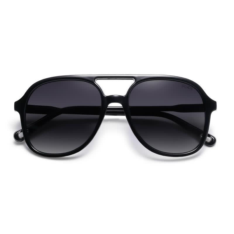 Retro-Vintage Double Bridges Polarized Aviator Sunglasses
