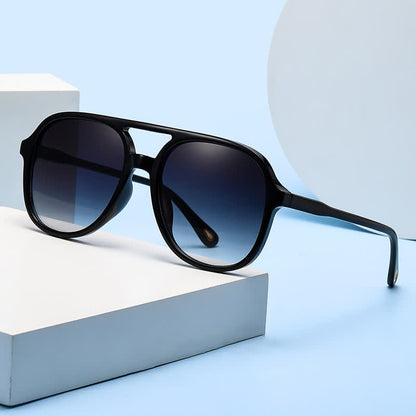 Retro-Vintage Double Bridges Polarized Aviator Sunglasses