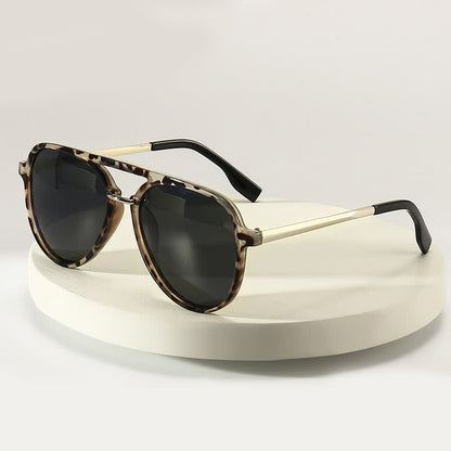 Double Bridges Polarized Aviator Sunglasses