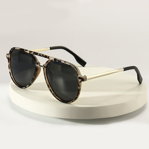 Double Bridges Polarized Aviator Sunglasses