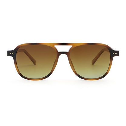 Double Bridges Polarized Aviator Sunglasses