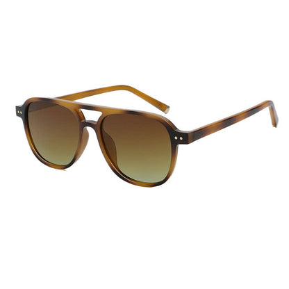 Double Bridges Polarized Aviator Sunglasses