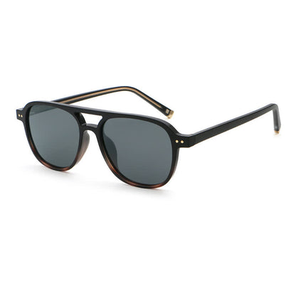 Double Bridges Polarized Aviator Sunglasses