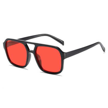Double Bridges Square Frames Retro-Vintage Sunglasses