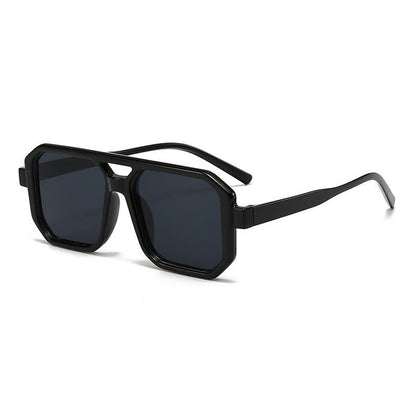 Double Bridges Geometric Frame Driving Sunglasses