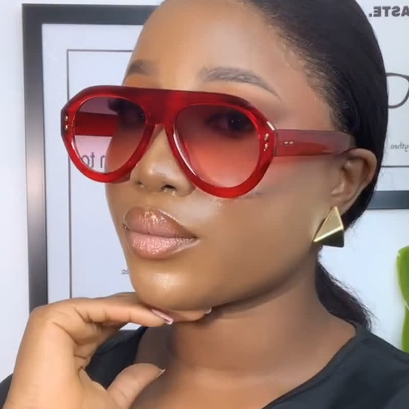 Women's Hipster Aviator Sunglasses