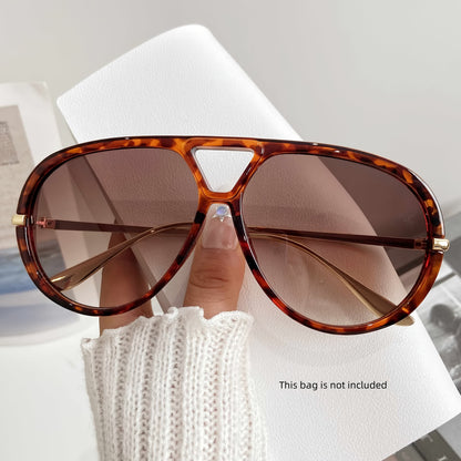 Fashion Double Bridges Aviator Sunglasses