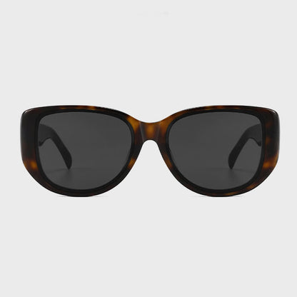 Cat-Eye Large Frame Sunglasses with Nylon Lenses