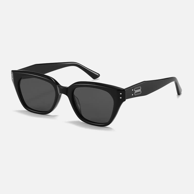 Hipster Classic Square Frame Sunglasses with Nylon Lenses