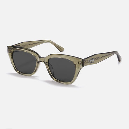 Hipster Classic Square Frame Sunglasses with Nylon Lenses