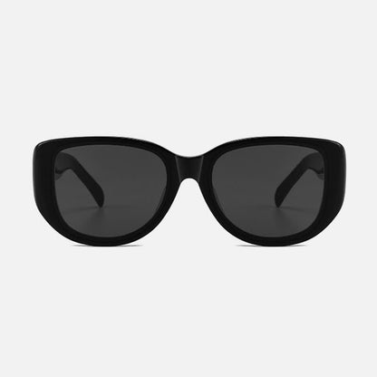 Cat-Eye Large Frame Simple Sunglasses with Nylon Lenses