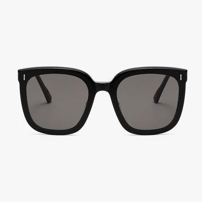 Square Large Frame Simple Sunglasses with Nylon Lenses