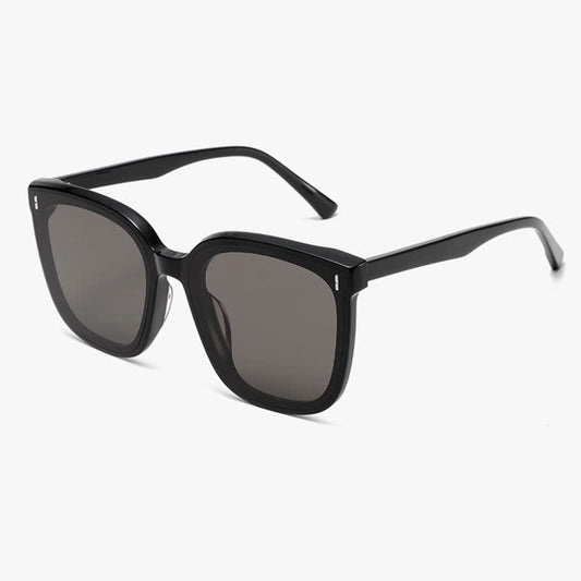 Square Large Frame Simple Sunglasses with Nylon Lenses