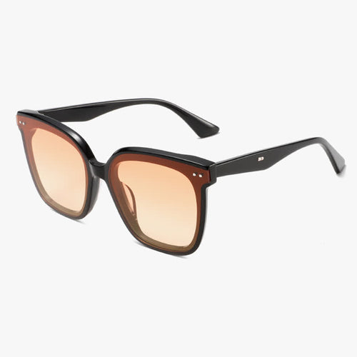 Square Frame Oversized Sunglasses with Nylon Lenses