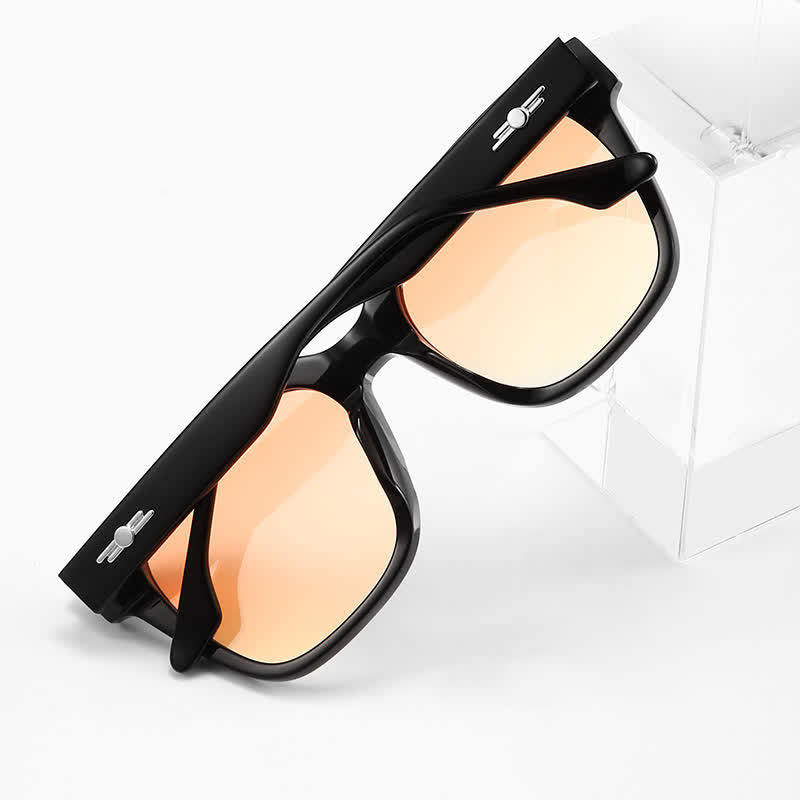 Hipster Unisex Square Frame Sunset Sunglasses