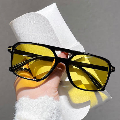 Double Bridges Retro-Vintage Aviator Sunglasses