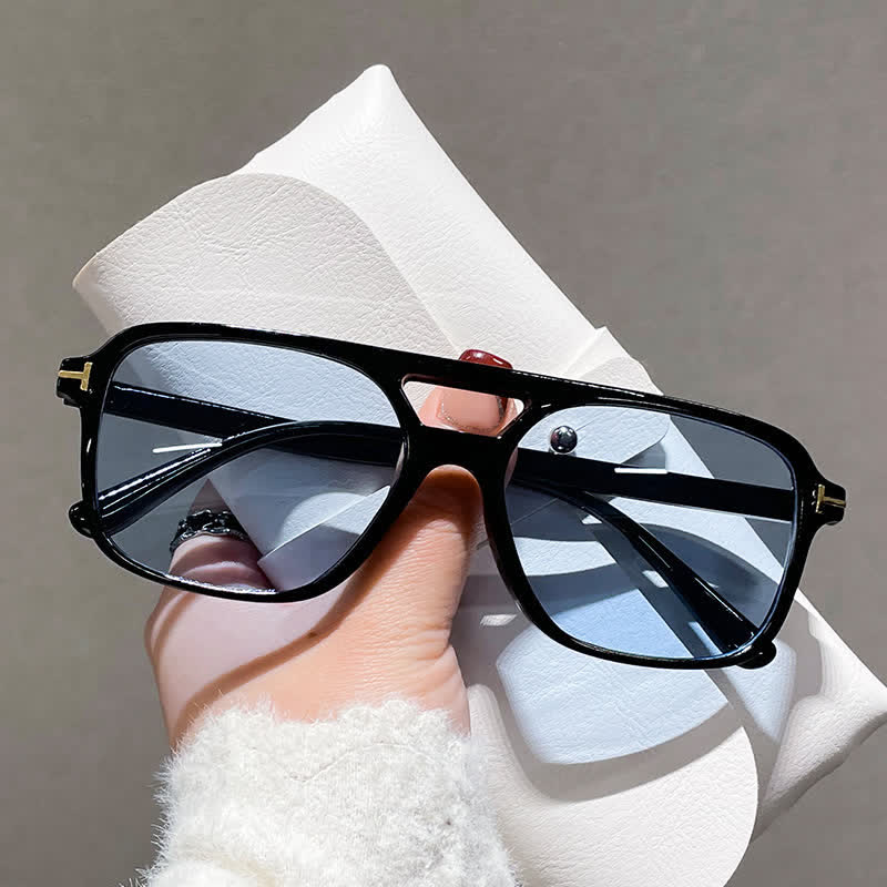 Double Bridges Retro-Vintage Aviator Sunglasses