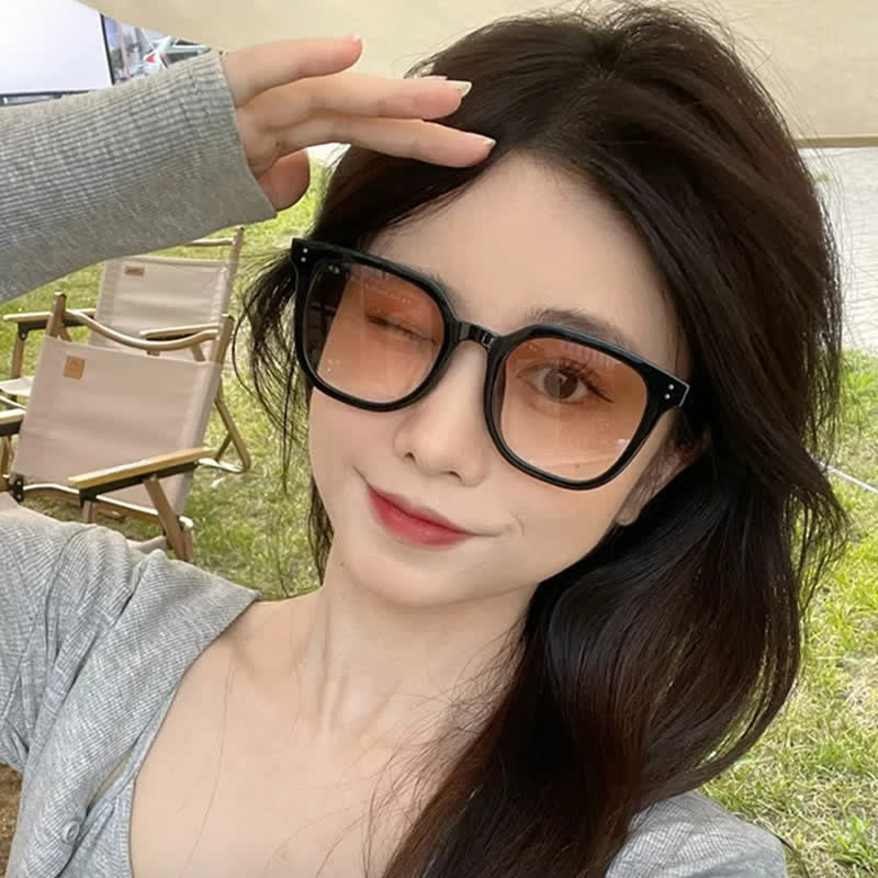 Hipster Unisex Square Frame Classic Sunglasses